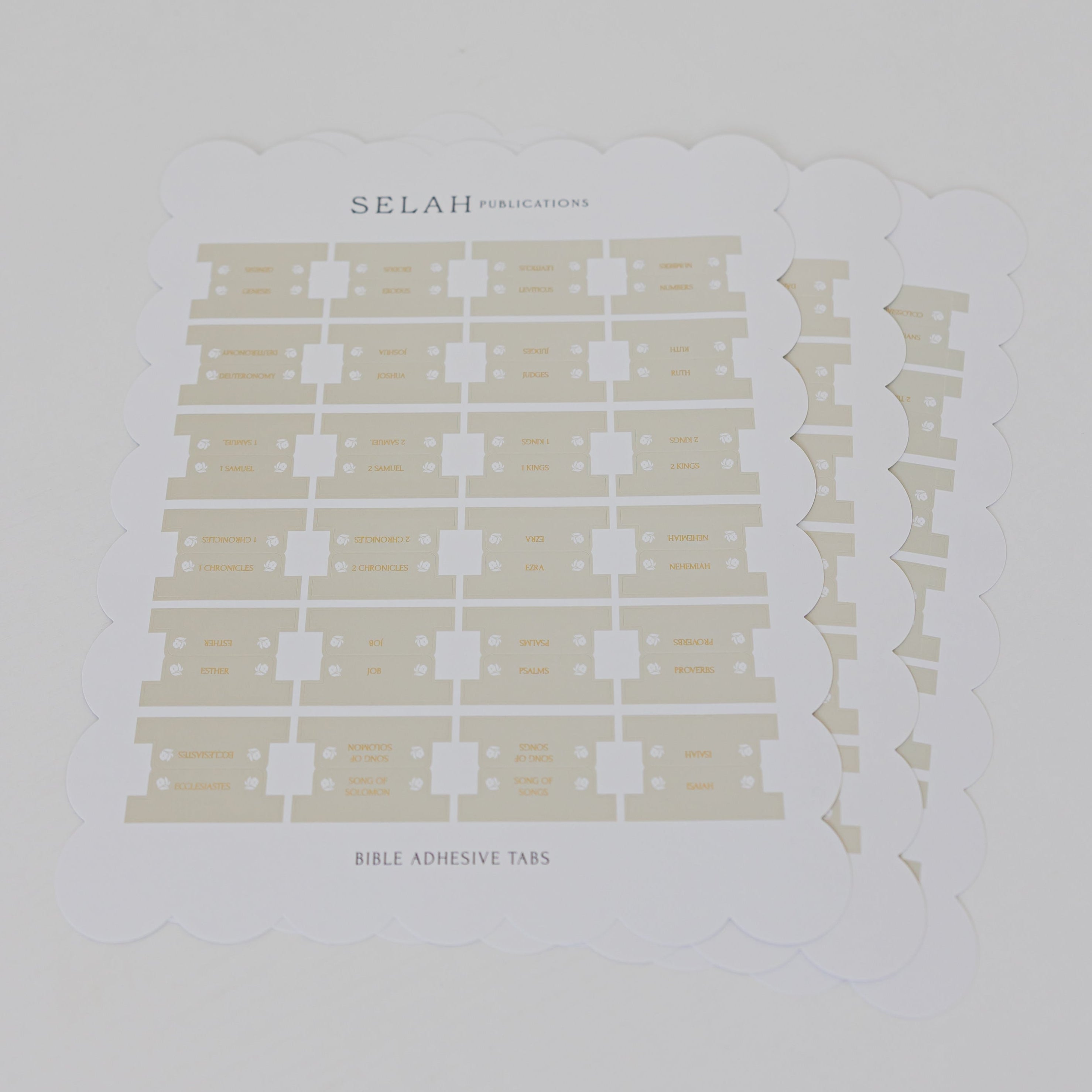 Floral Bible Tabs - Edelweiss Theme