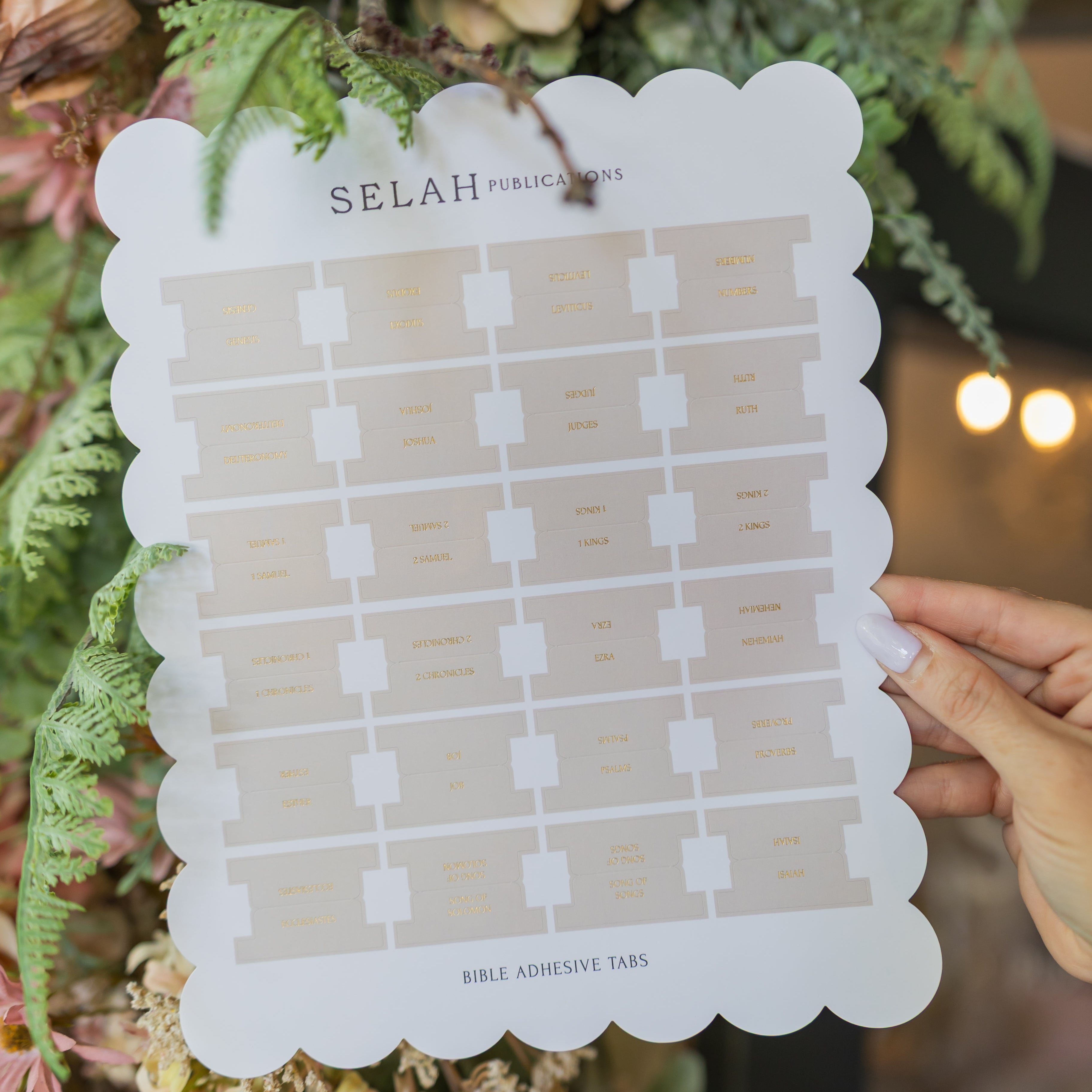 Blush Bible Tabs - Peony Theme