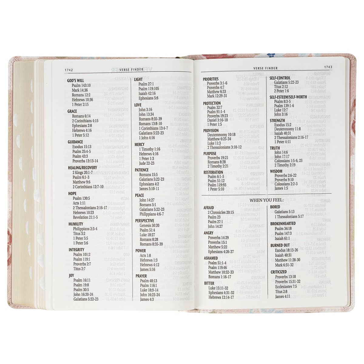 Pink Floral KJV Bible: Giant Print